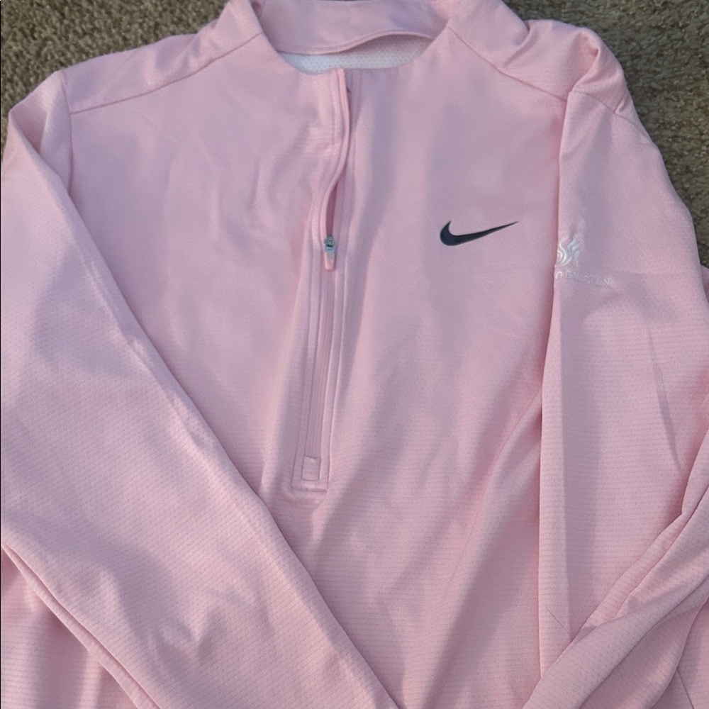 Nike Light Pink Quarter-Zip Top
